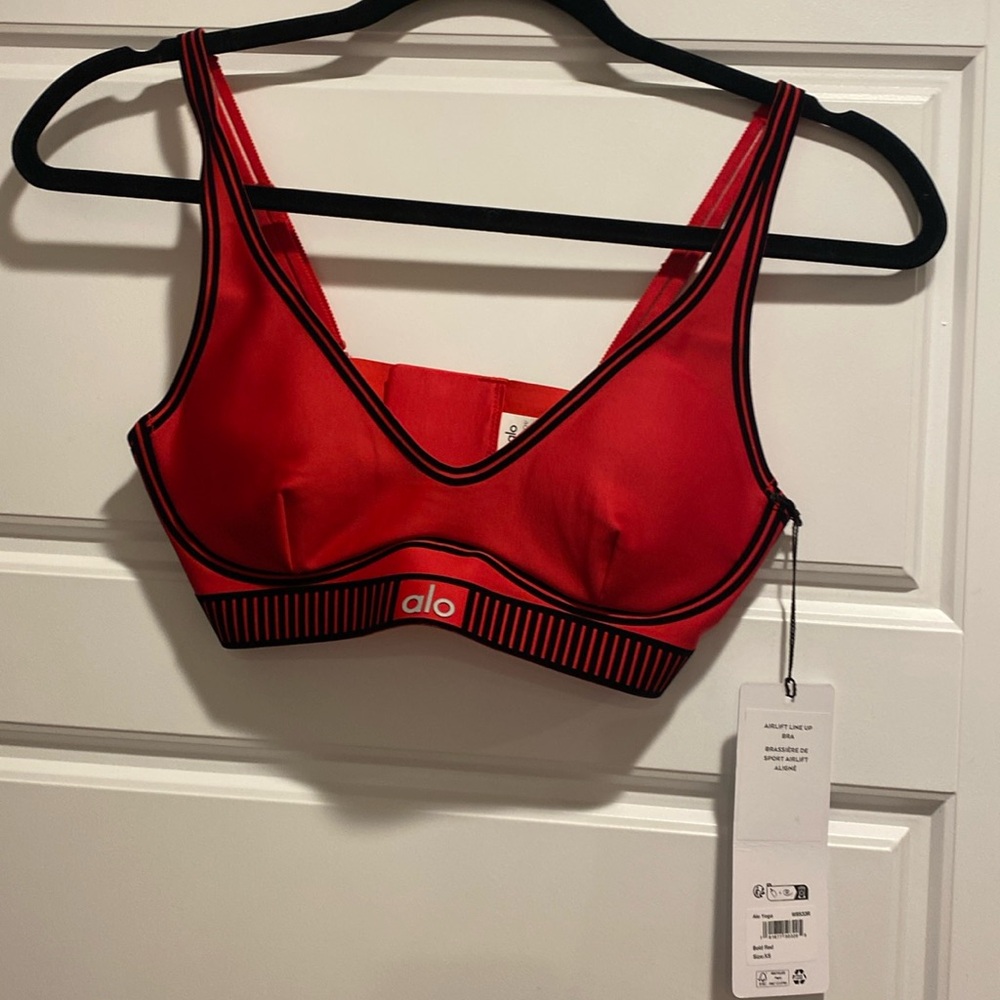 ALO Yoga Red Sports Bra